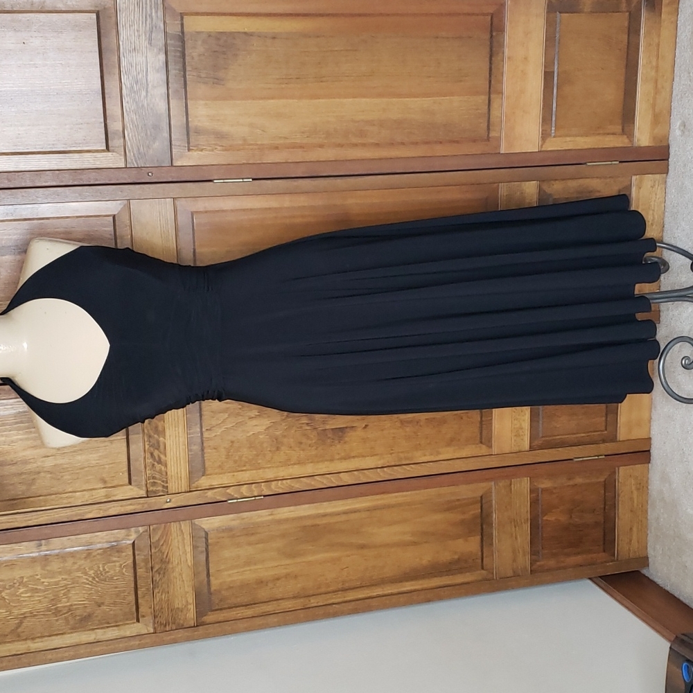 Julian Taylor Black Halter Dress Sz 10